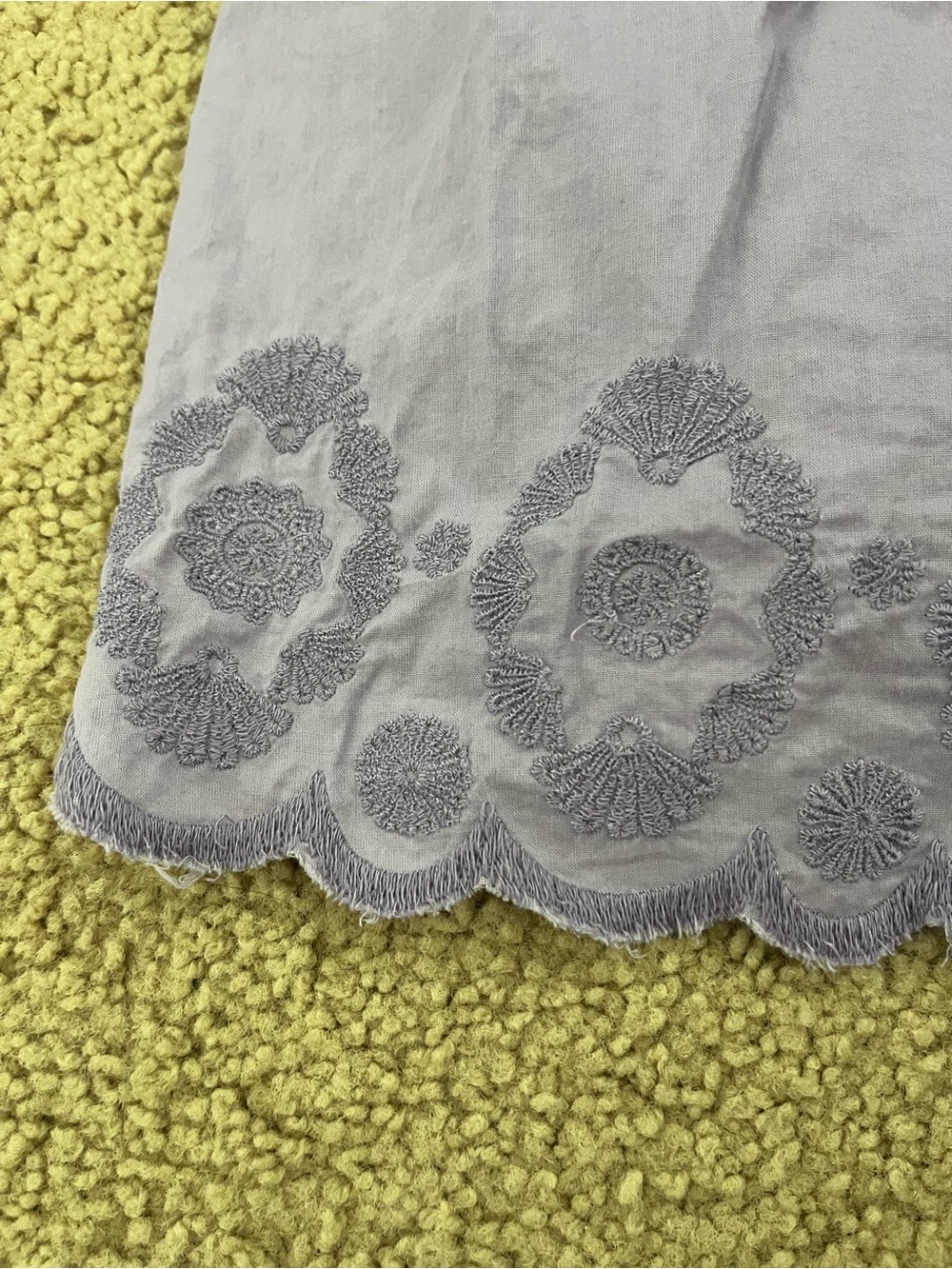 Lavender Embroidered Floral Patterned Babydoll Camisole Top - Picture 4 of 6